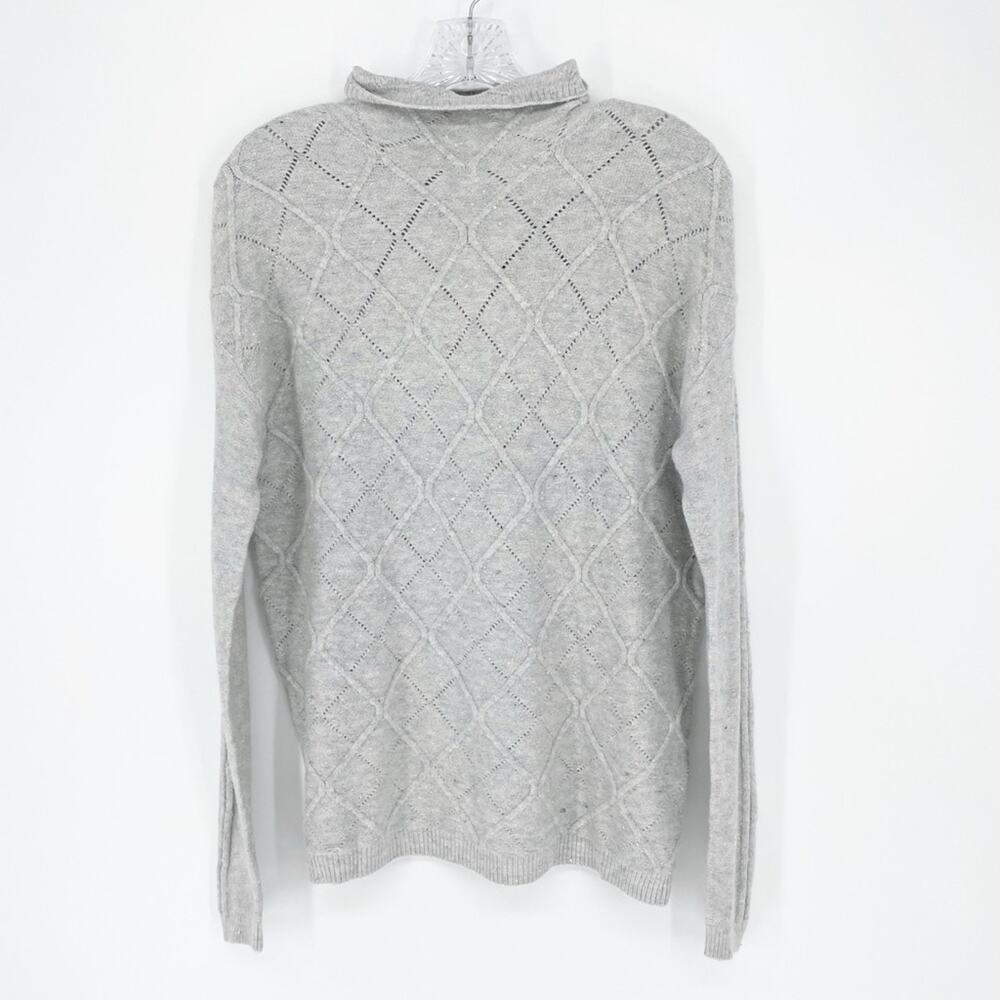 NWT Caslon Heather Gray knit Sweater Size Small